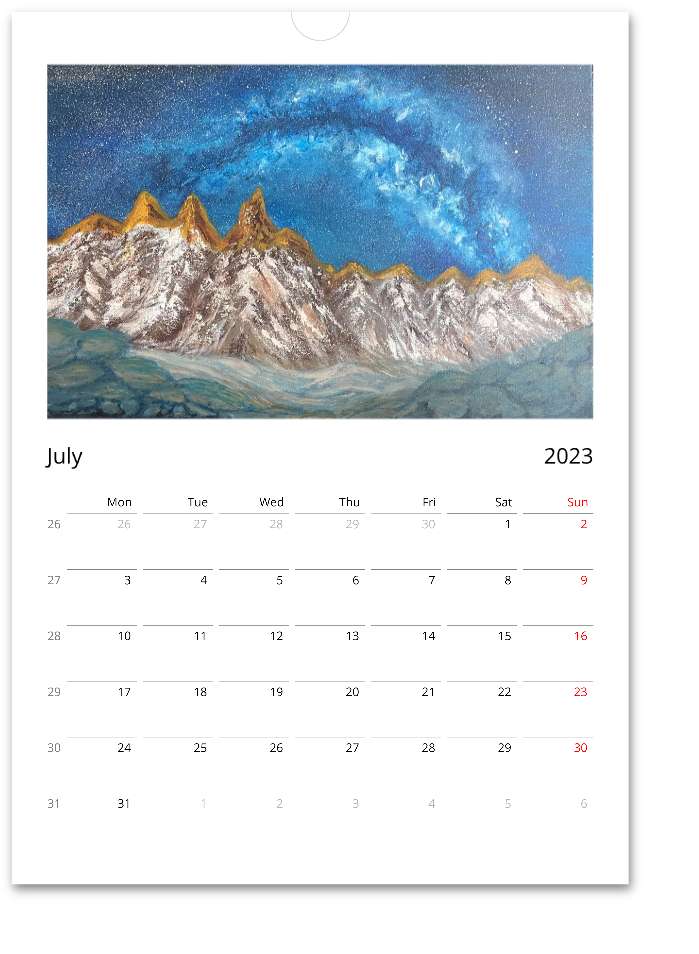 Waves Calendar 2023