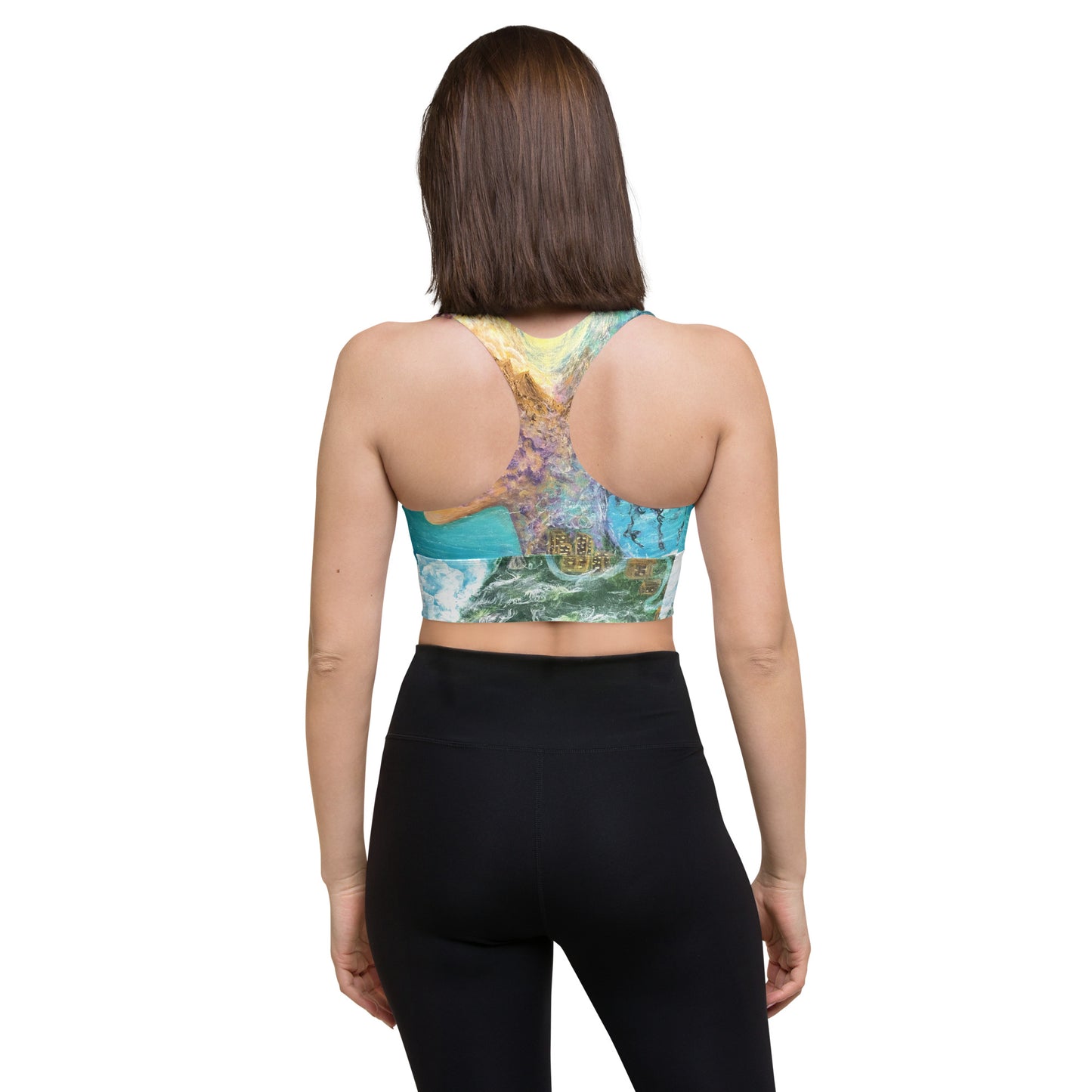 Longline sports bra