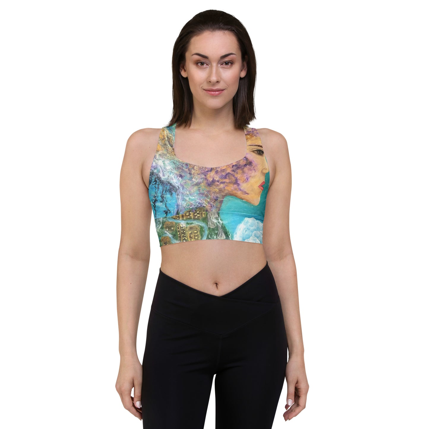 Longline sports bra