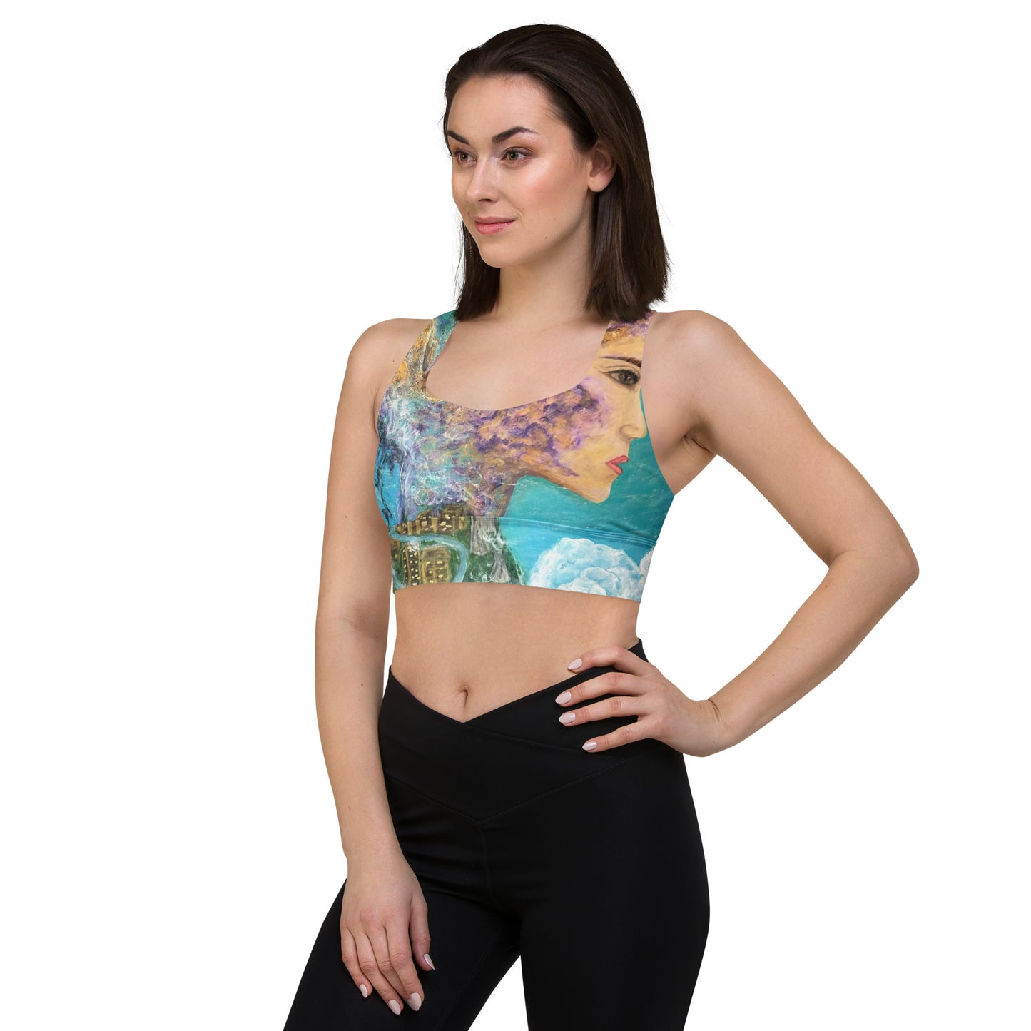 Longline sports bra